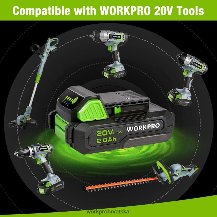20v 2.0ah litij-ionska baterija 404RPX218 morden WORKPRO alat