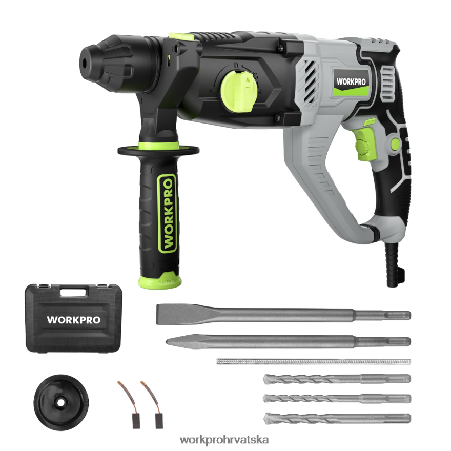 7,5 A 1-1/4 inča premium sds-plus bušilica s čekićem, lagana verzija s kablom 404RPX178 koristan WORKPRO alat