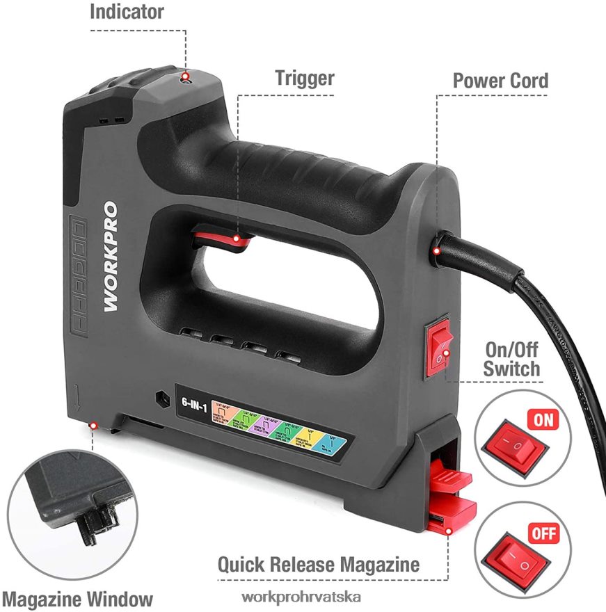 110v 6 u 1 električna klamerica za spajanje za diy projekte obrade drva 404RPX167 koristan WORKPRO alat