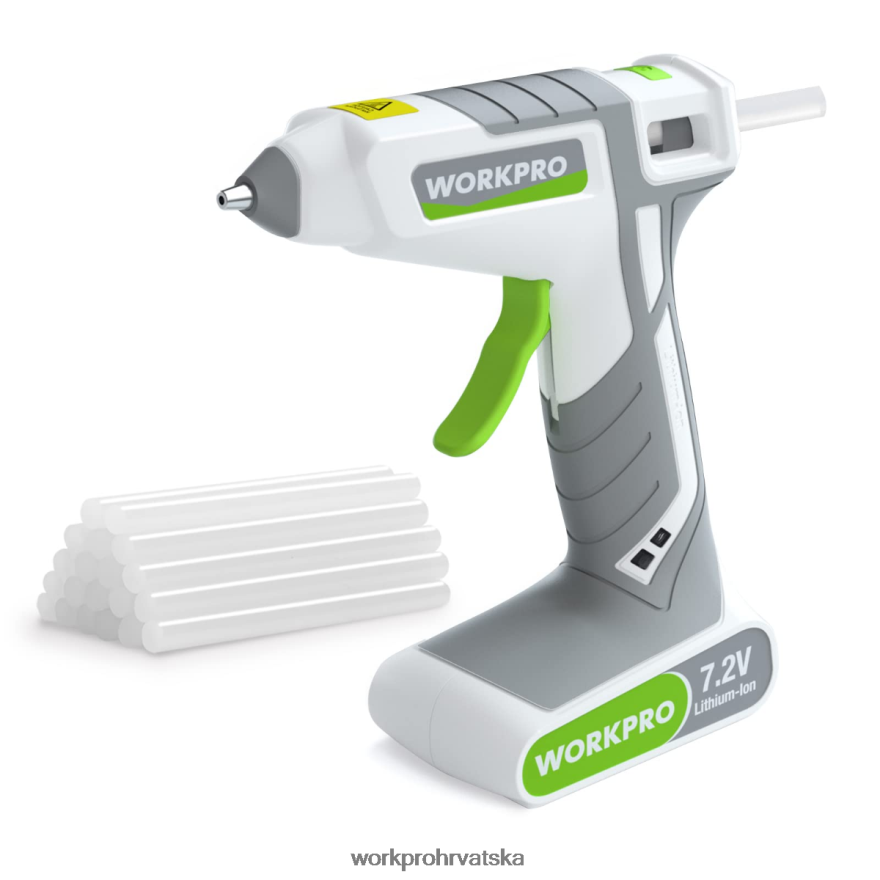 7,2 V bežični set pištolja za vruće ljepilo 404RPX164 ružičasto/bijelo WORKPRO alat