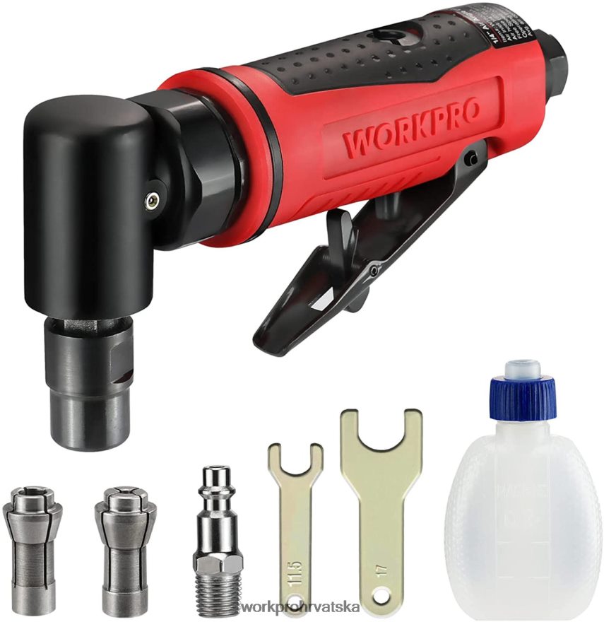 zračna kutna brusilica Set 1/4-inčnih pneumatskih kutnih brusilica 404RPX180 morden WORKPRO alat