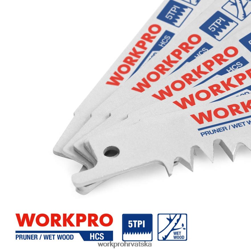 Set klipnih pila za obrezivanje drva od 5 komada od 9 inča 404RPX208 koristan WORKPRO alat