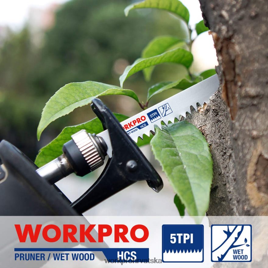Set klipnih pila za obrezivanje drva od 5 komada od 9 inča 404RPX208 koristan WORKPRO alat