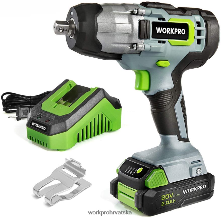20v bežični udarni ključ s brzim punjačem za remen za jednostavno nošenje 404RPX187 morden WORKPRO alat