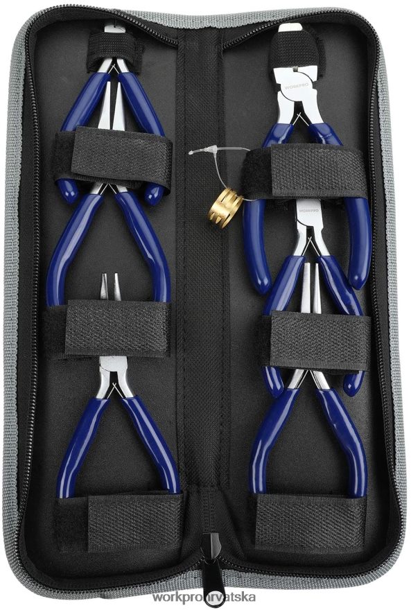 Set draguljarskih kliješta od 7 komada s torbicom za lako nošenje 404RPX78 koristan WORKPRO alat