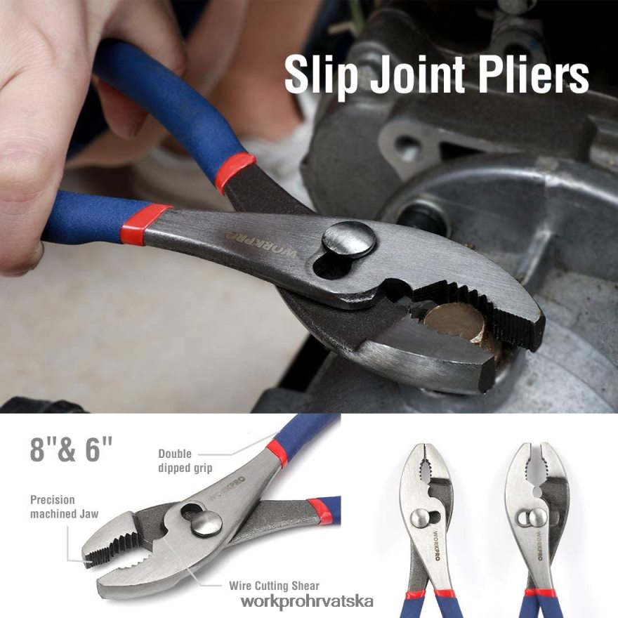 Set višenamjenskih kliješta od 7 komada za kućnu upotrebu 404RPX63 novi WORKPRO alat