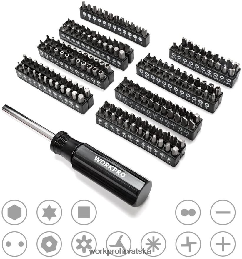 Univerzalni set alata za profesionalnu mehaniku od 450 komada s kutijom za teške uvjete rada 404RPX306 koristan WORKPRO alat
