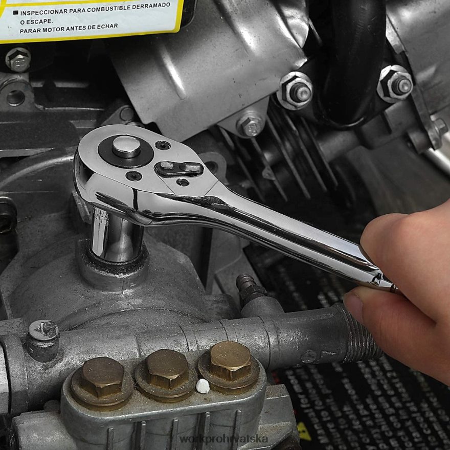 Set nasadnih ključeva od 39 komada, set malih nasadnih ključeva od 1/4 inča i 3/8 inča 404RPX140 novi WORKPRO alat