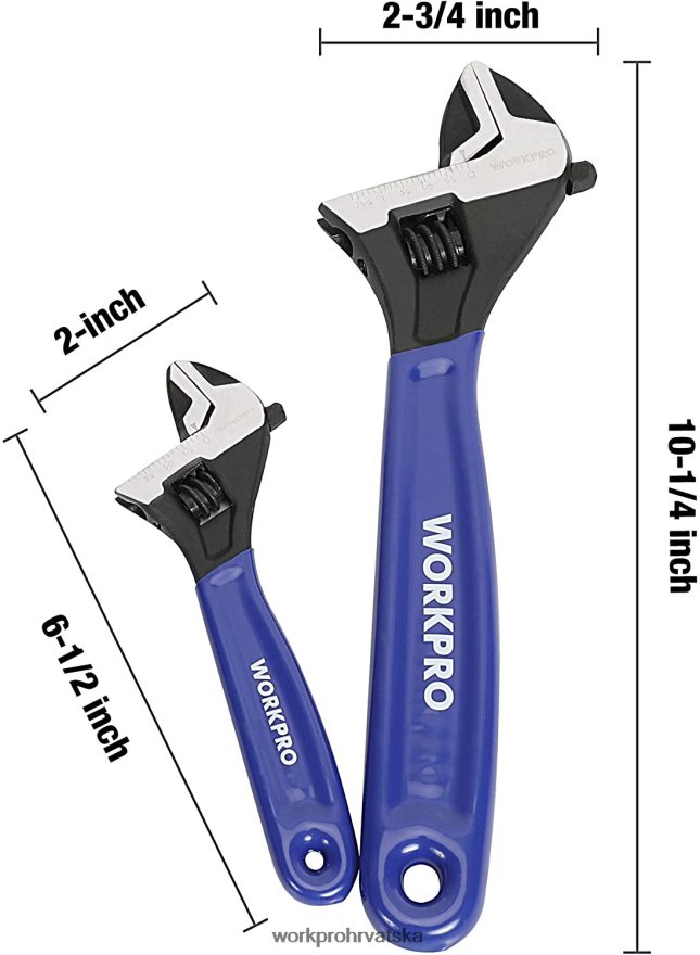 Set podesivih ključeva od 2 komada za kućnu radionicu u garaži i diy 404RPX87 koristan WORKPRO alat