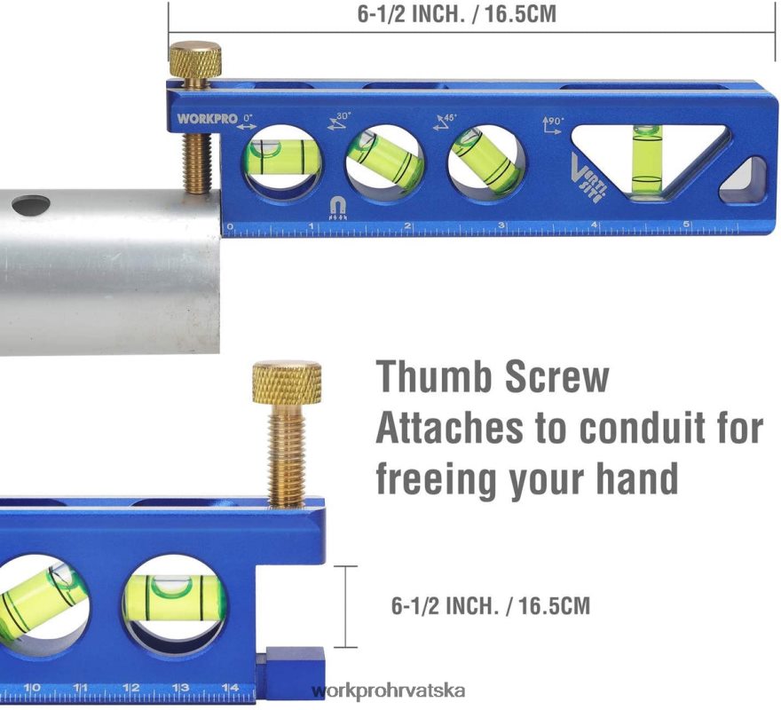 konstrukcija od aluminijske legure razina torpeda 6-1/2 inča 404RPX110 koristan WORKPRO alat