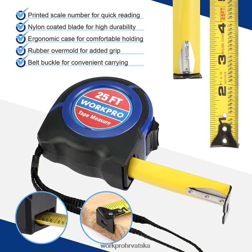 mjerač trake 25 ft 404RPX112 koristan WORKPRO alat