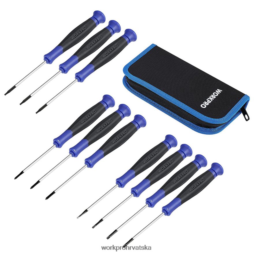 Set preciznih odvijača od 10 komada s torbicom 404RPX100 koristan WORKPRO alat