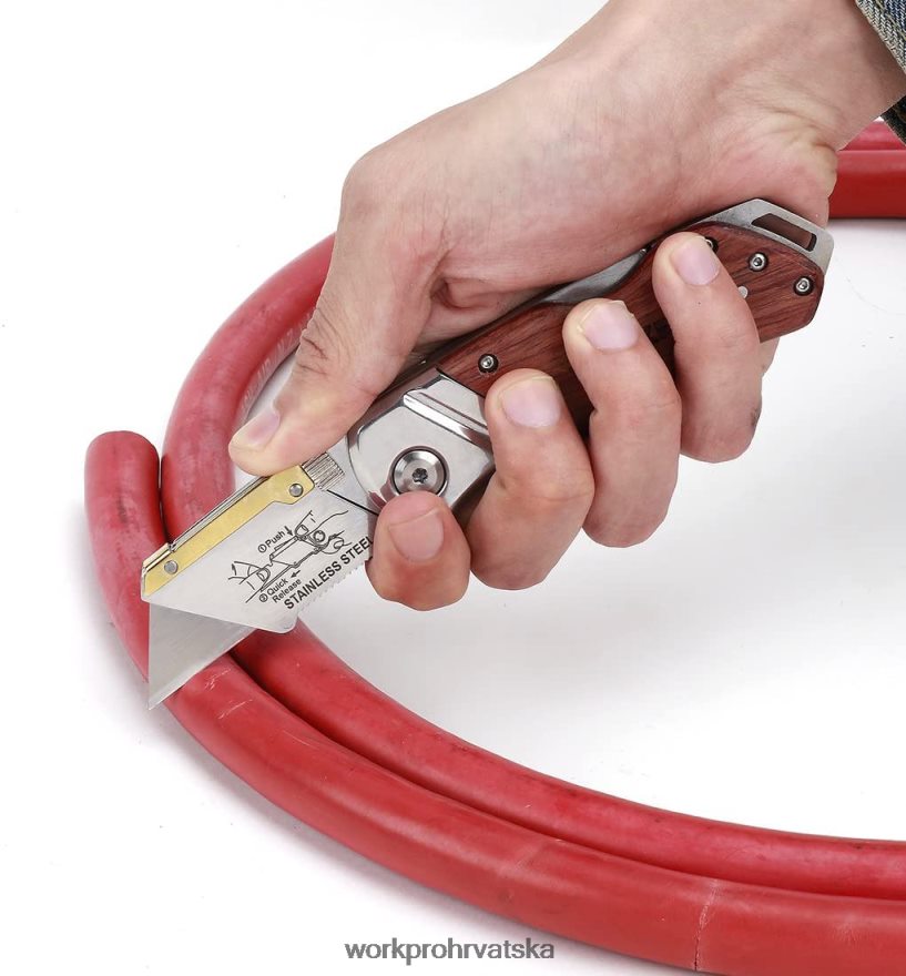 sklopivi pomoćni nož drvena drška za teške uvjete rada 404RPX39 morden WORKPRO alat