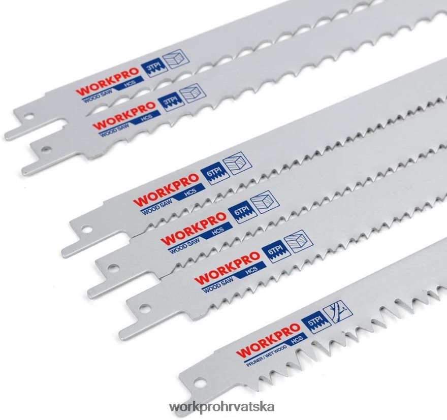 Set listova klipne pile od 32 komada s torbicom za organiziranje 404RPX138 koristan WORKPRO alat