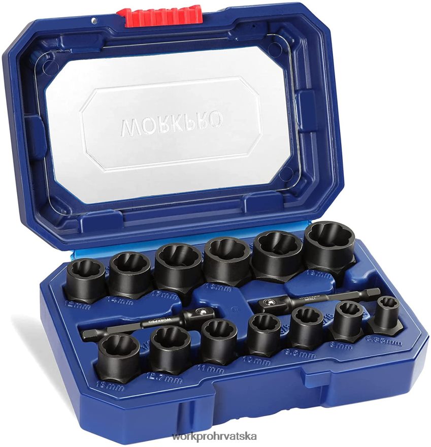 Set od 15 komada skidača udarnih vijaka i matica 404RPX128 koristan WORKPRO alat