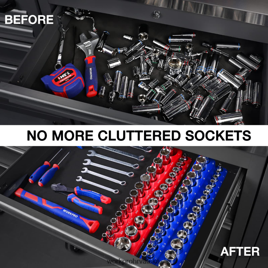 set organizatora magnetskih utičnica 404RPX131 novi WORKPRO alat