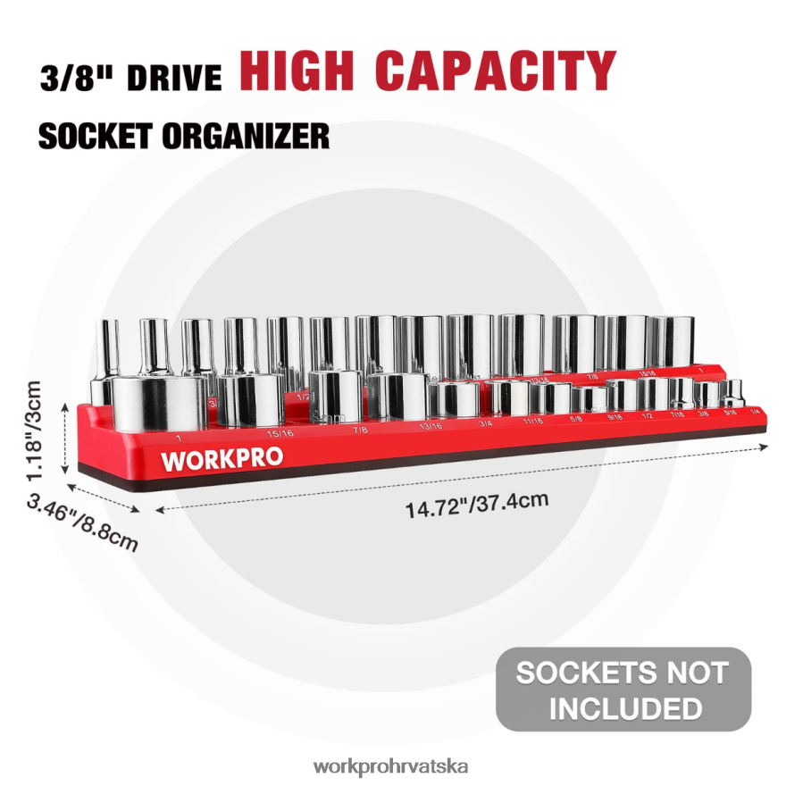 set organizatora magnetskih utičnica 404RPX131 novi WORKPRO alat