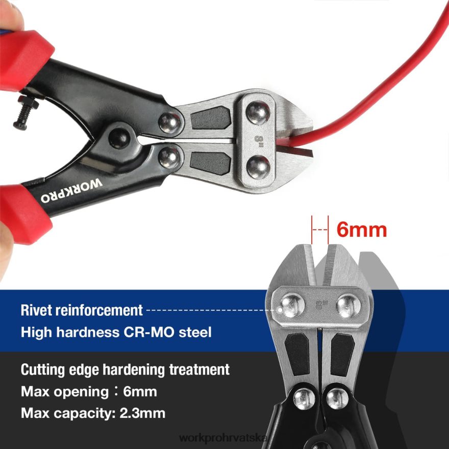 mini rezač vijaka 8 inča/210 mm, cr-mo mali rezač vijaka 404RPX157 morden WORKPRO alat