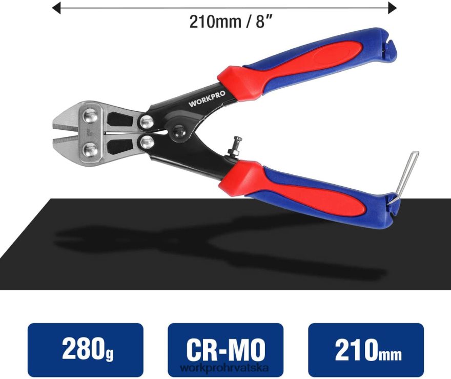 mini rezač vijaka 8 inča/210 mm, cr-mo mali rezač vijaka 404RPX157 morden WORKPRO alat