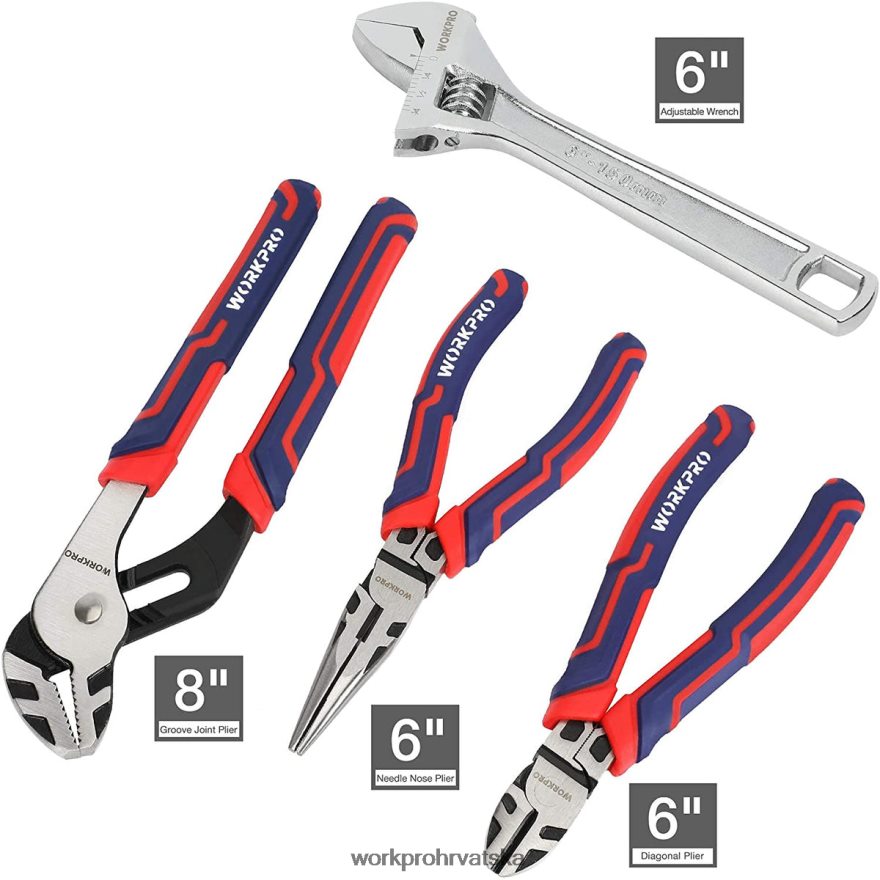Mehanički set alata od 87 komada, komplet ručnog alata s kutijom za alat za pohranu 404RPX305 morden WORKPRO alat