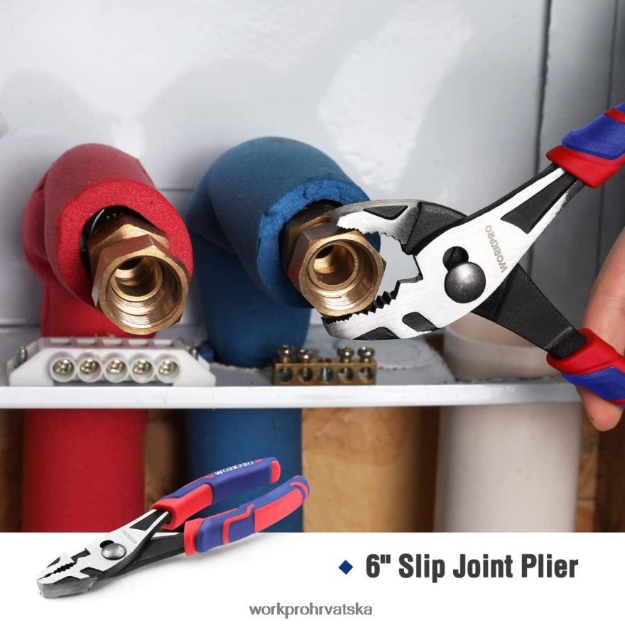 Set kućanskih alata od 35 komada s kutijom za alat za pohranu 404RPX246 roza/plava WORKPRO alat