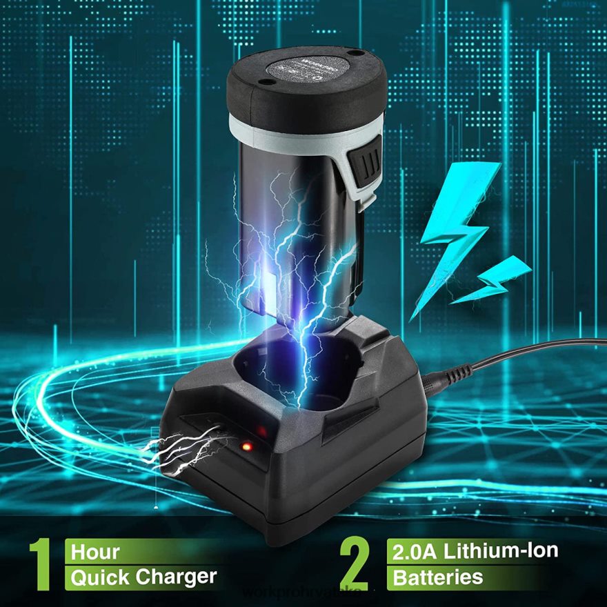 akumulatorski električni ključ s čegrtaljkom, 12v 40 ft-lbs električni ključ s čegrtaljkom, set od 9 komada 404RPX227 koristan WORKPRO alat