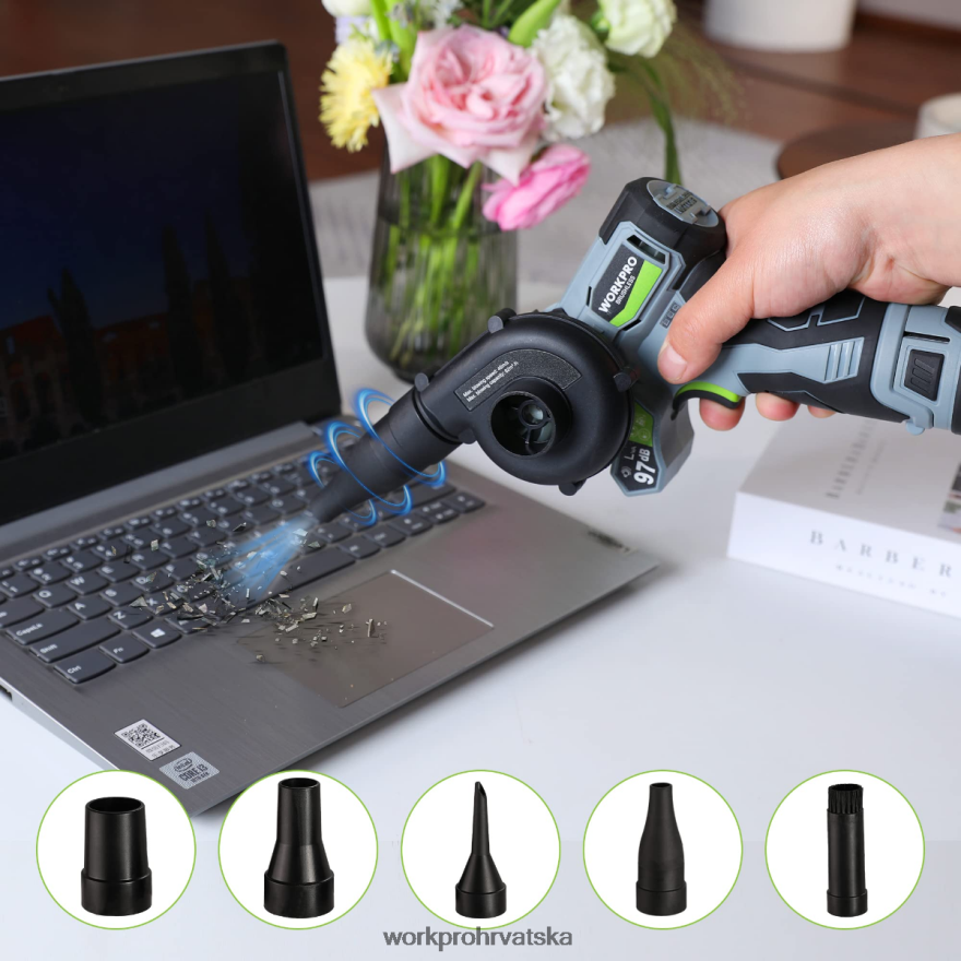 bežična tračna brusilica za detalje, mini lančana pila, električna puhalica, kombinirani set električnih alata 3 u 1 404RPX296 morden WORKPRO alat